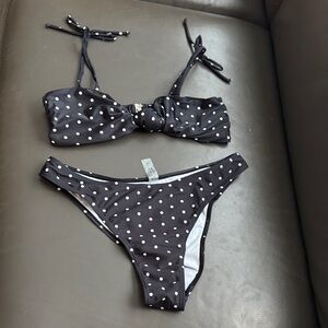 Polka Dot Knotted Bikini